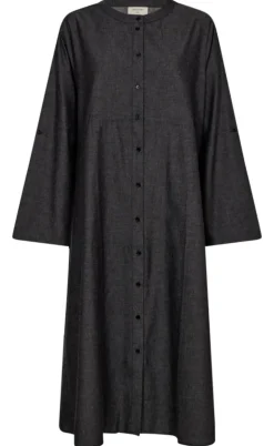 Freequent Kjole - Malay - Black Denim