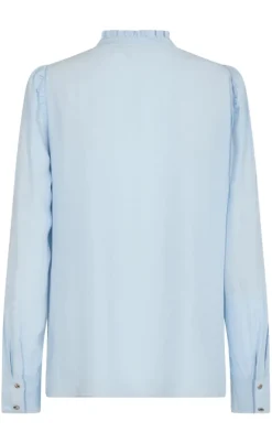 Freequent Skjorte - April - Forever Blue / Chambray Blue