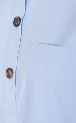 Freequent Skjorte - Flynn - Chambray Blue