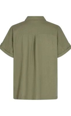 Freequent Skjorte - Lava SS - Deep Lichen Green
