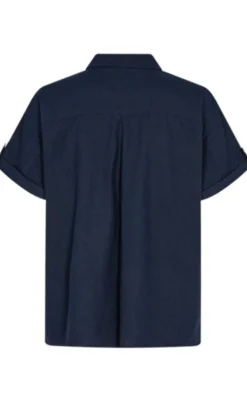 Freequent Skjorte - Lava SS - Navy Blazer