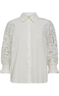 Freequent Skjorte - Silva - Star Off-white