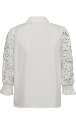 Freequent Skjorte - Silva - Star Off-white