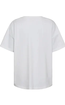 Freequent T-shirt - Fenjal - Brilliant White w. Goldfinch