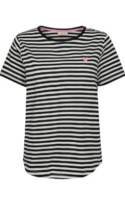 Freequent T-shirt - Mian - Black w. Star Off-white