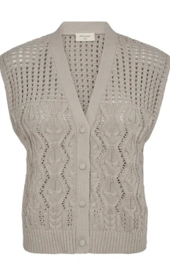 Freequent Vest - Limbo - Simply Taupe w. Gold