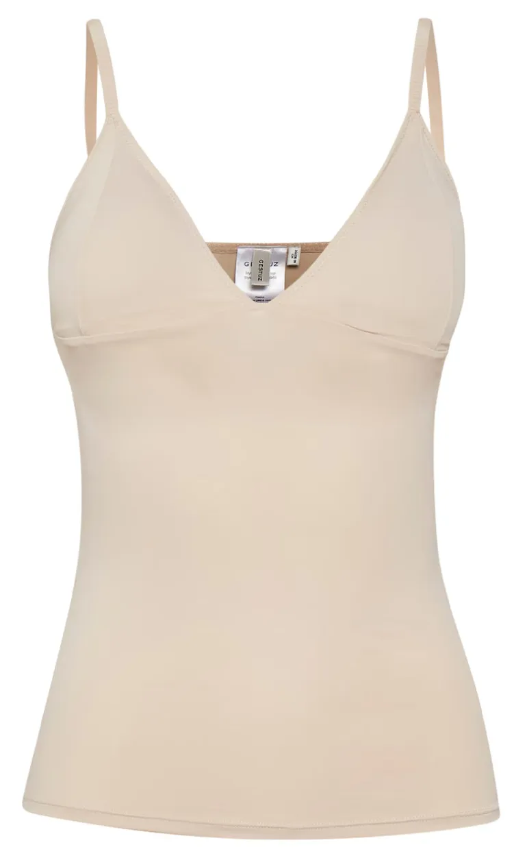 Gestuz Top - Cami - Nude