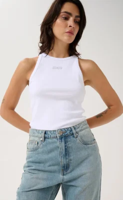 Gestuz Top - Drew Rhinestone - Bright White