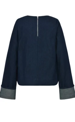 Global Funk Bluse - Avella-G - Dark Unwashed Denim