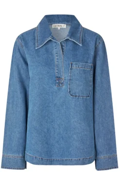 Global Funk Bluse - Maitana-G - Mid Vintage Blue