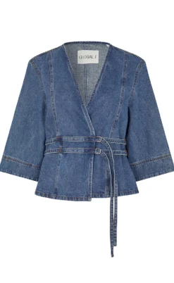 Global Funk Bluse - Merie SS - Vintage Blue Wash