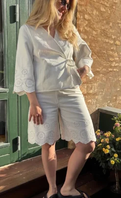 Global Funk Bluse - Sunany-G - White