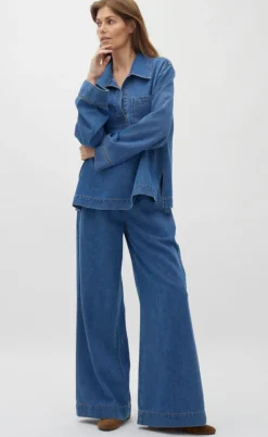 Global Funk Bukser - Casanea-G - Mid Vintage Blue