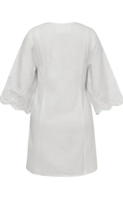 Global Funk Kjole - Antaja Scallop-G - White