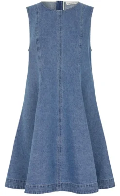 Global Funk Kjole - Rihann Peplum-G - Midt Vintage Brushing