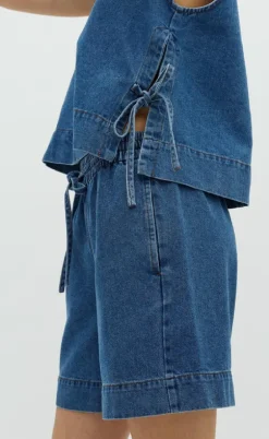 Global Funk Shorts - Meneto - Mid Vintage Blue