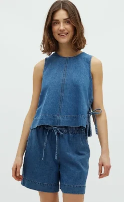 Global Funk Top - Ribba - Mid Vintage Blue