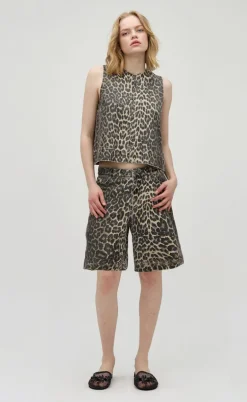 Global Funk Top - Rihne-G - Leopard Mist