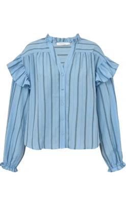 Gossia Bluse - Rami - Blue Stripes