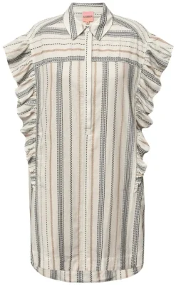 Gossia Kjole - Leonore - White/Sand/Black