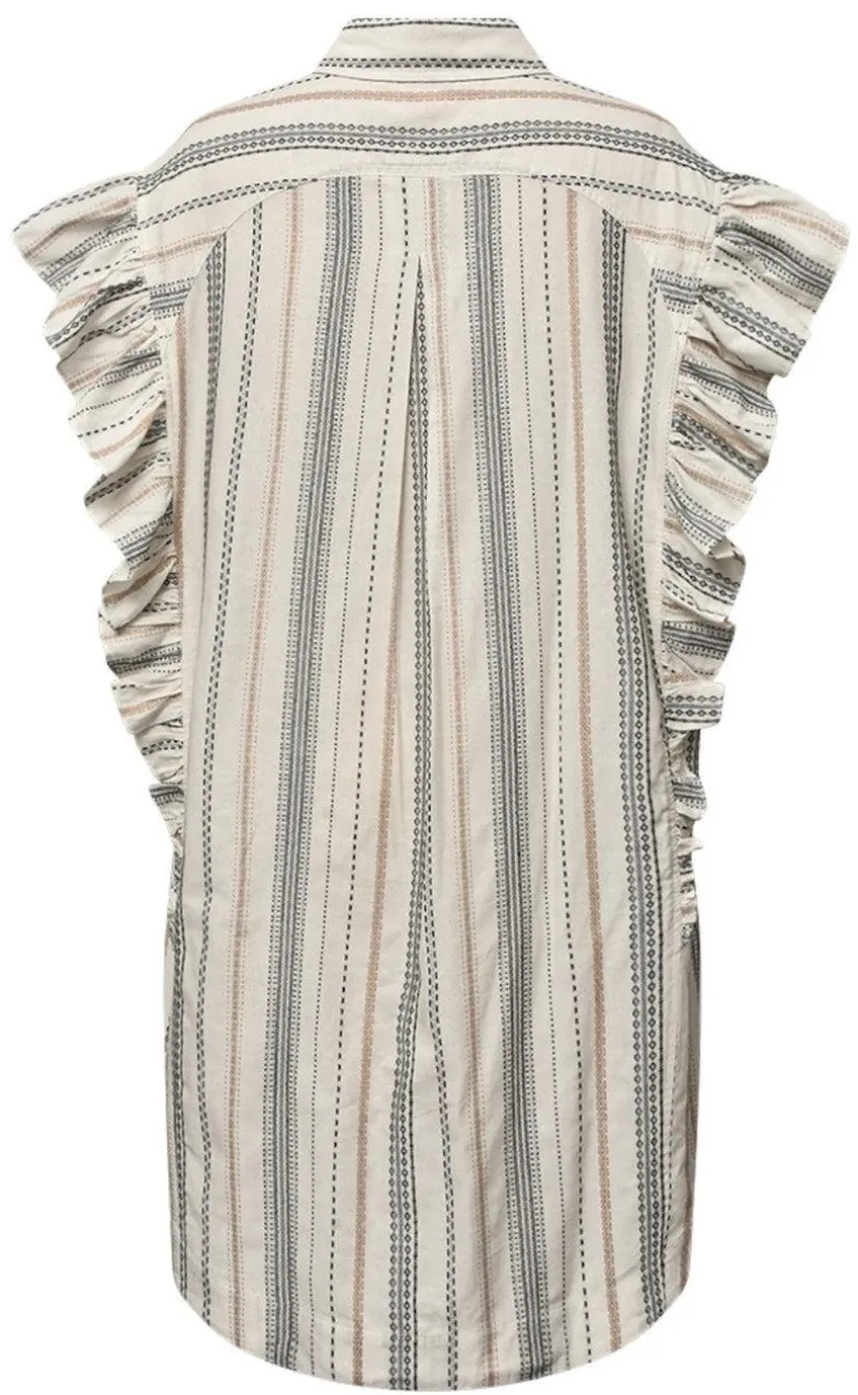 Gossia Kjole - Leonore - White/Sand/Black