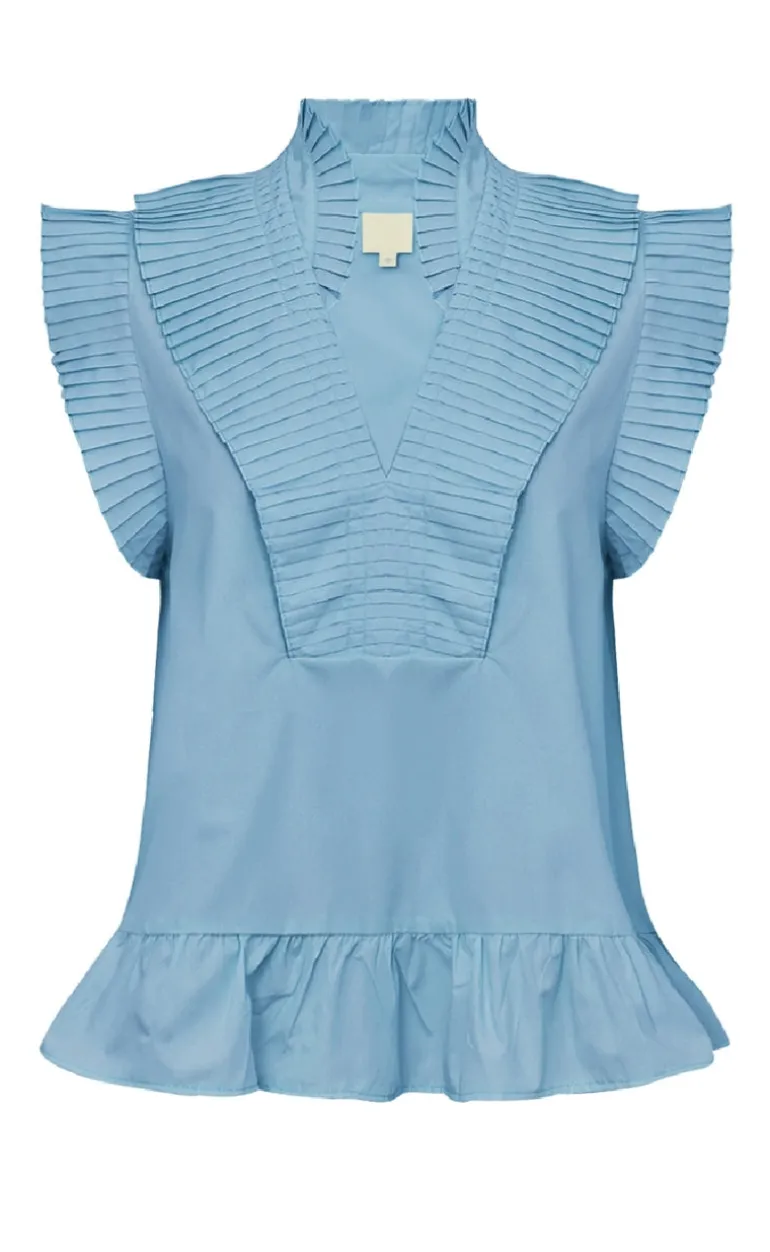 Gossia Top - Ann - Ice Blue