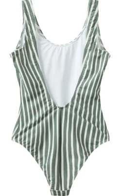 H2O Badedragt - Stripe Swim - Army