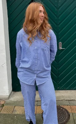 H2O Bukser - Rønne Essential - Blue/White Stripe