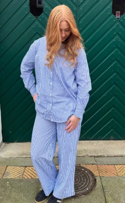 H2O Bukser - Rønne Essential - Blue/White Stripe