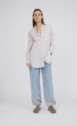 H2O Fagerholt Skjorte - Holiday - Dusty Rose Stripe