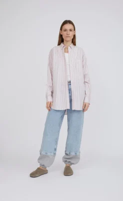 H2O Fagerholt Skjorte - Holiday - Dusty Rose Stripe