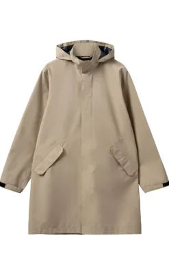 H2O Regnjakke - Rømø Long Unisex - Warm Grey
