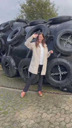 H2O Regnjakke - Rømø Long Unisex - Warm Grey