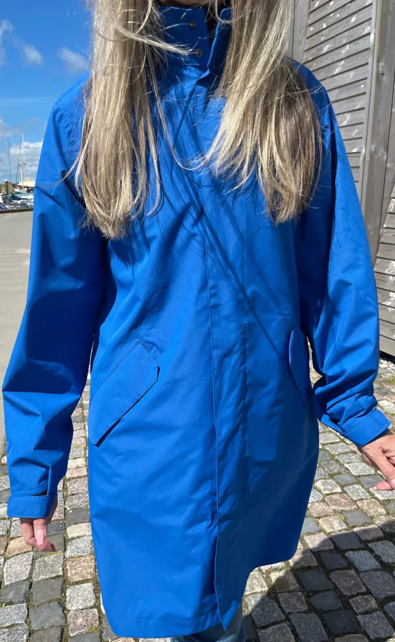 H2O Regnjakke - Rømø Long Unisex - Blue