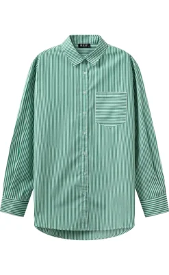 H2O Skjorte - Rønne Essential LS - Green/White