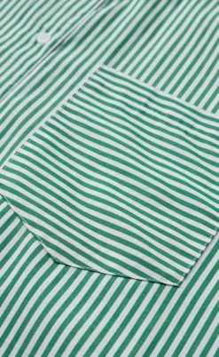 H2O Skjorte - Rønne Essential LS - Green/White