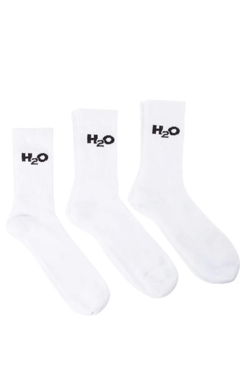 H2O Strømper - 3-Pack - White