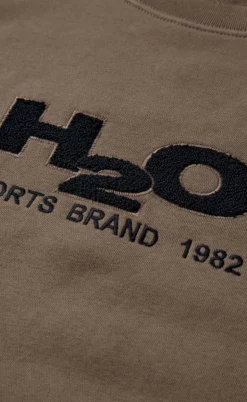 H2O Sweatshirt - Logo - Dusty Oak/Navy