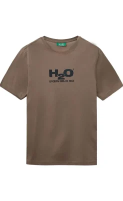 H2O T-Shirt - Logo - Dusty Oak/Navy