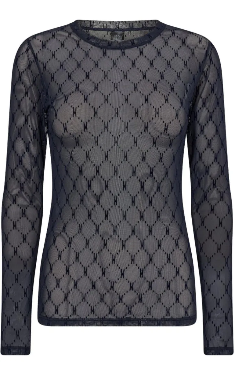 Hype The Detail Bluse - Mesh - Navy
