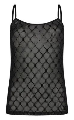 Hype The Detail Top - Mesh Singlet - Black