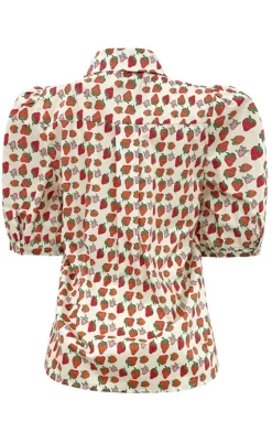 Liberte Bluse - Flora - Strawberry