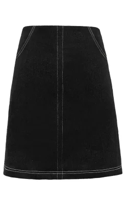 Liberte Nederdel - Asta - Black Denim