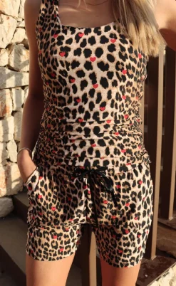 Liberte Top - Alma Turn - Lux Leo/Red Heart