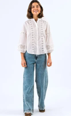 Lollys Laundry Bluse - June - White