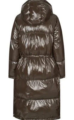 Lollys Laundry Jakke - Willa Long - Dark Mokka