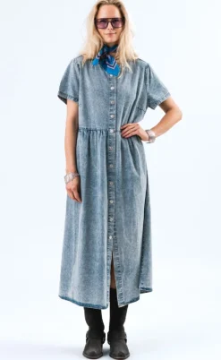 Lollys Laundry Kjole - Aliya - Washed Denim