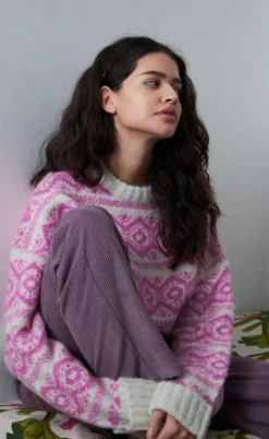 Lollys Laundry Sweater - Lottie Jumper - Neon Pink