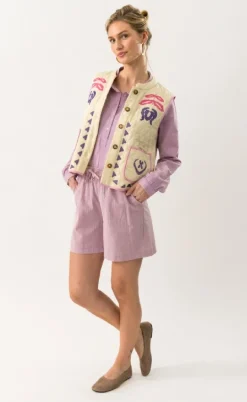 Lollys Laundry Vest - Cairo - Creme