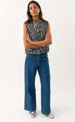 Lollys Laundry Vest - Cairo - Leopard Print